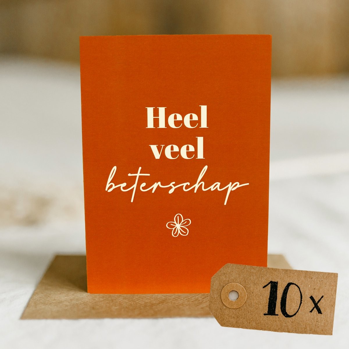 10x "Heel veel beterschap"