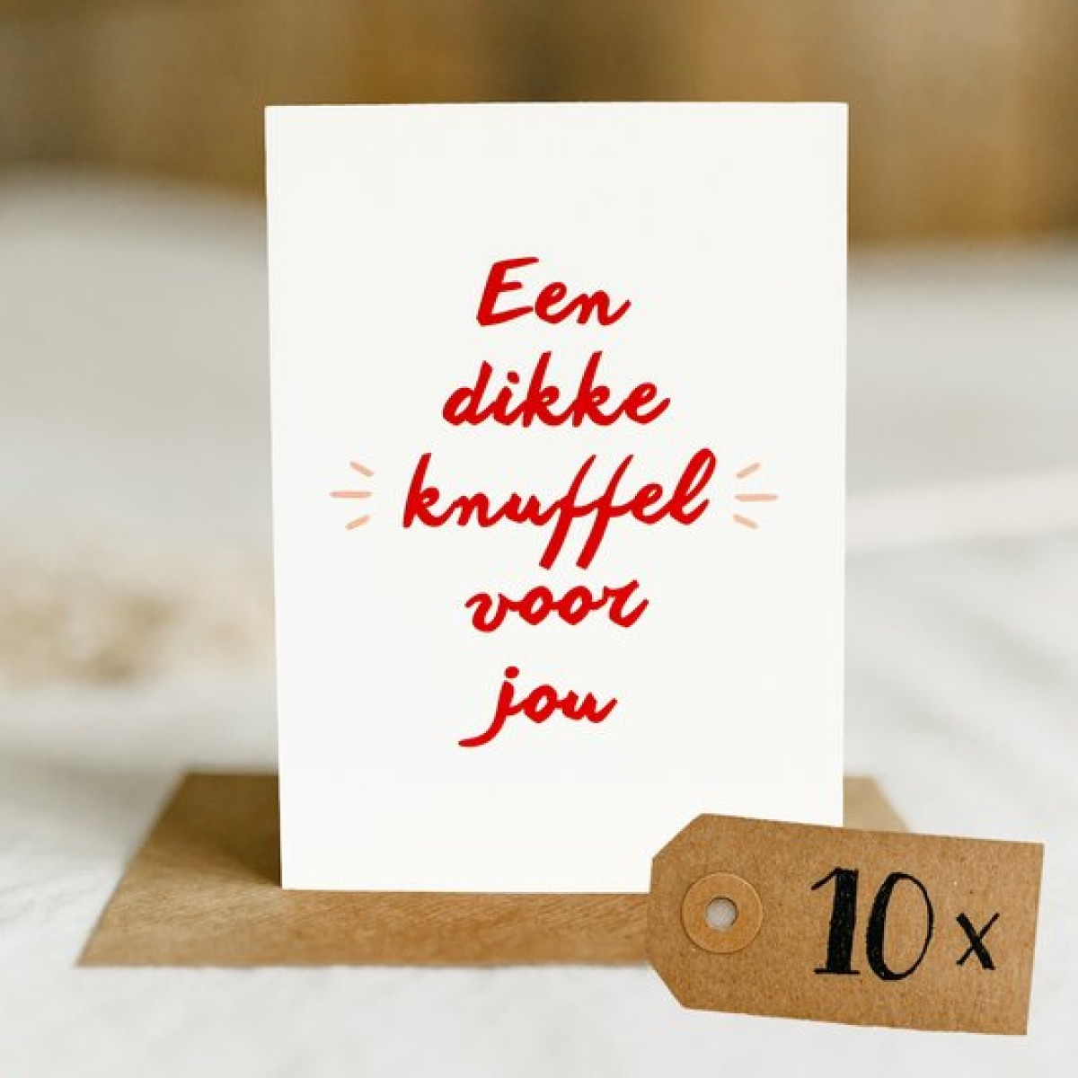 10x "Een dikke knuffel voor jou"