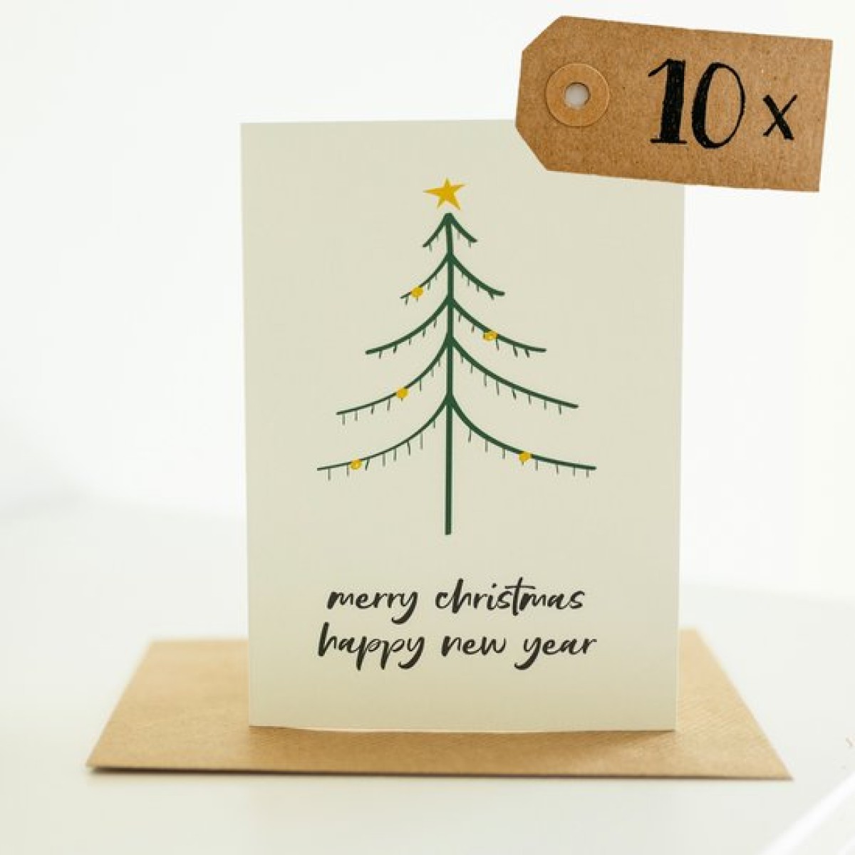 10x "Merry Christmas, happy new year"