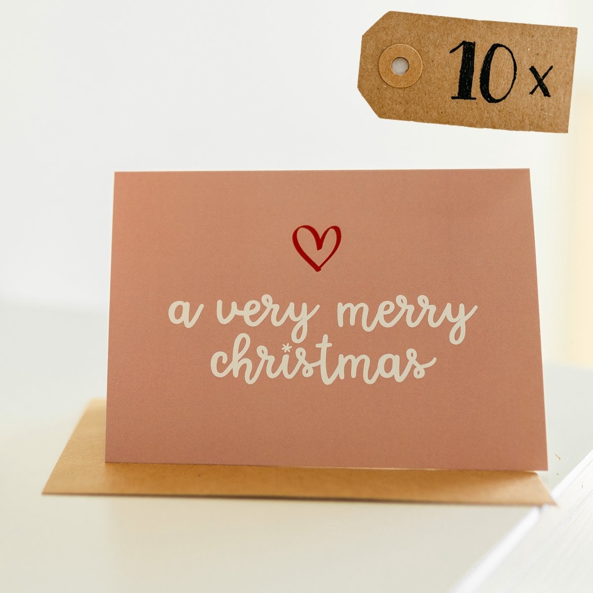 10x "A very merry Christmas"