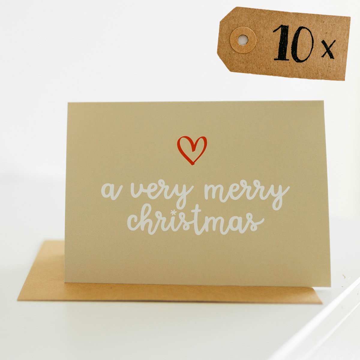 10x "A very merry Christmas"