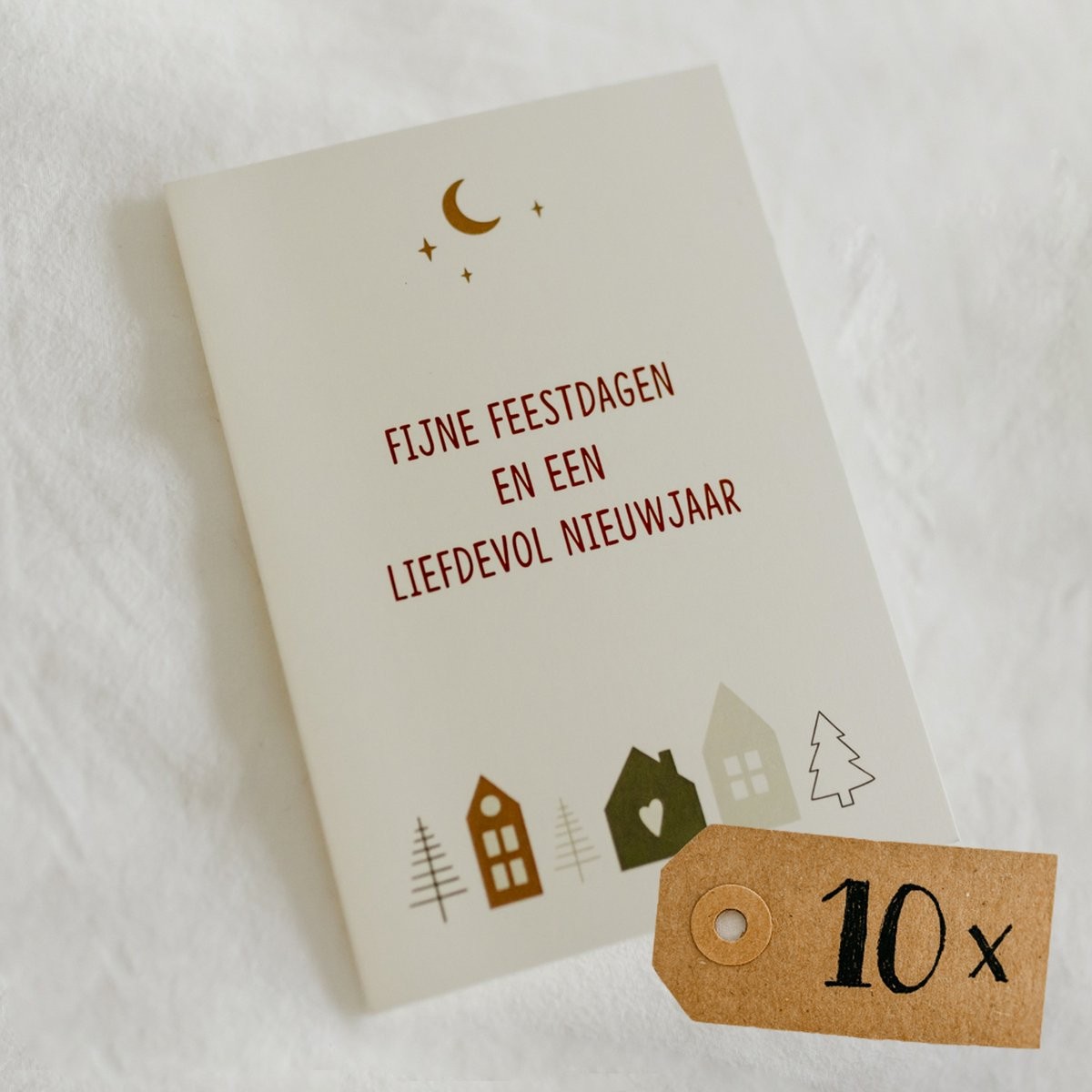 10x "Fijne feestdagen en een liefdevol nieuwjaar"
