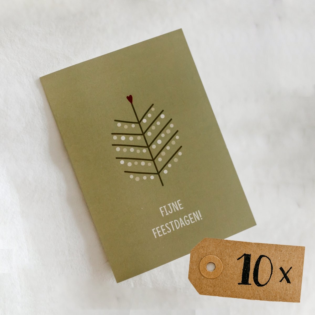 10x "Fijne feestdagen"