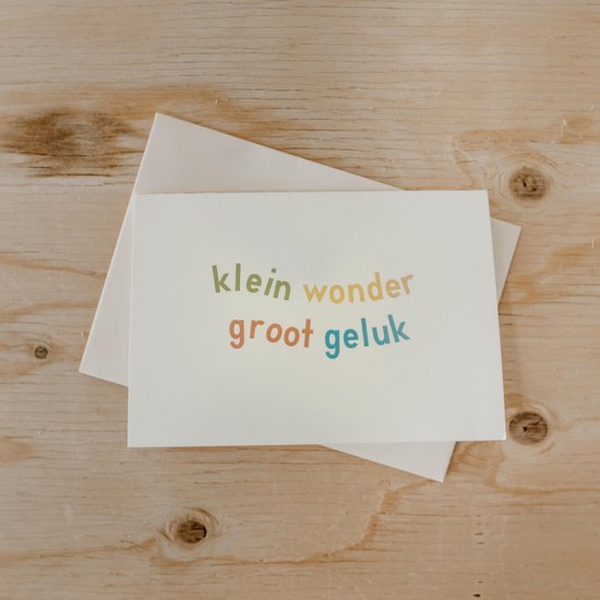 Klein wonder, groot geluk