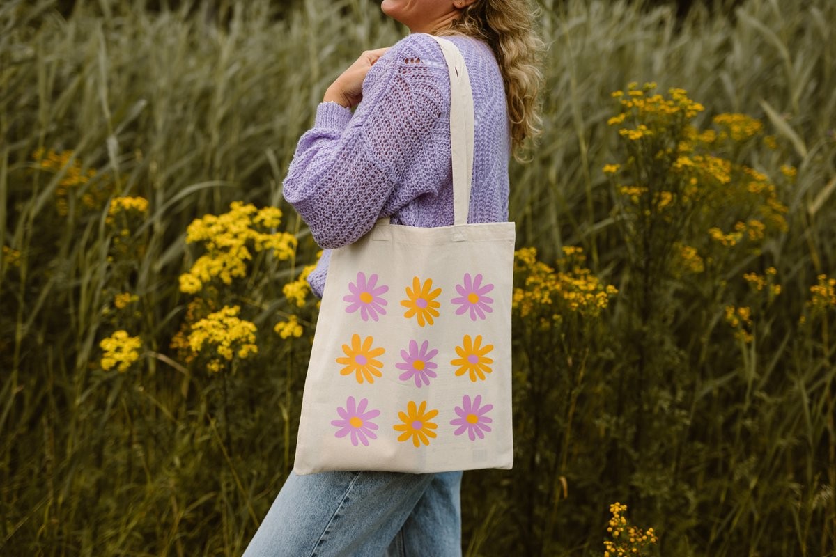 Tote bag bloemetjes