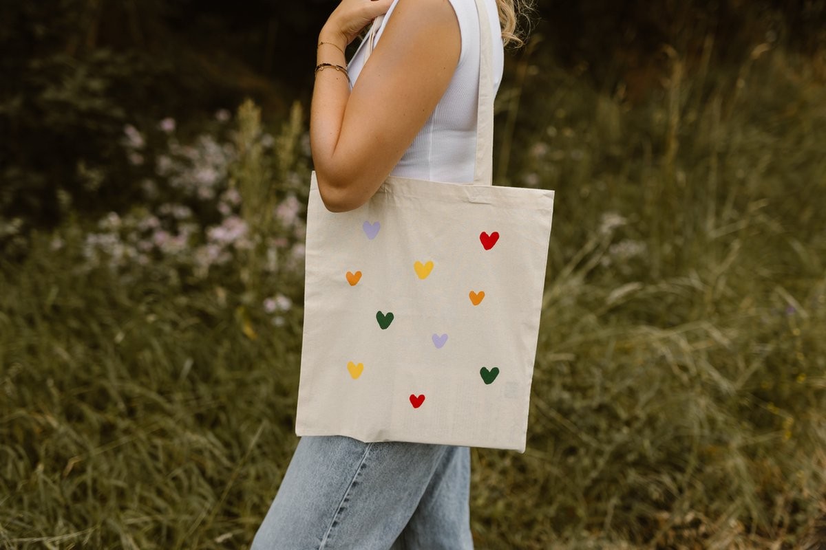 Tote bag hartjes