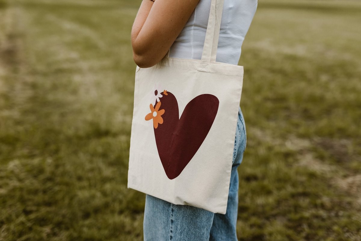 Tote bag hart
