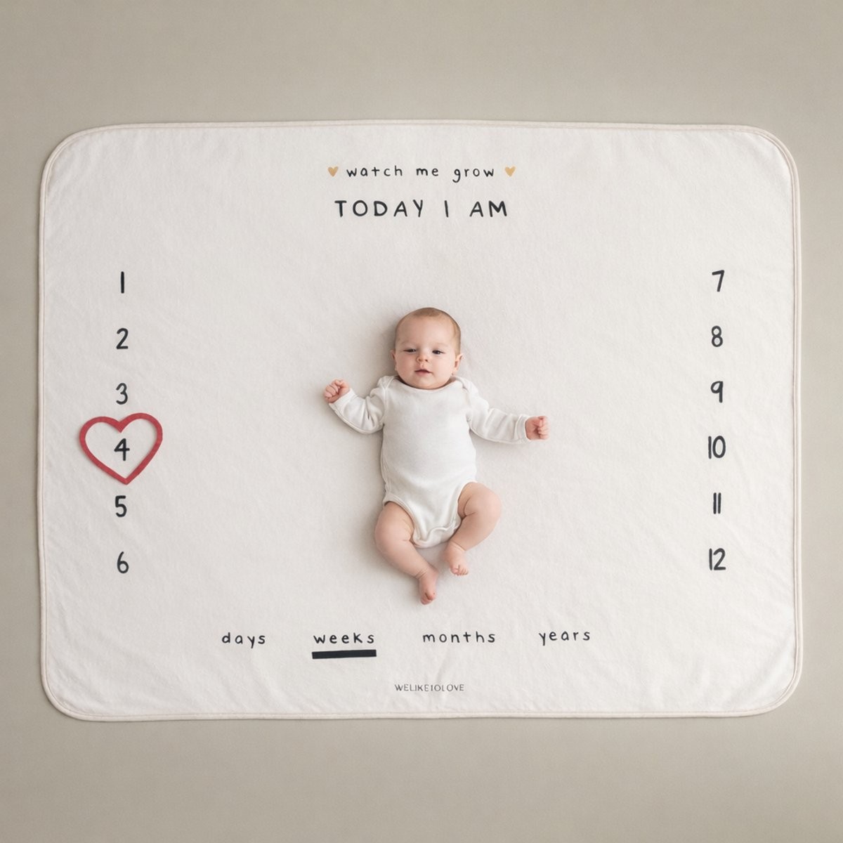 Mijlpaalkleed baby